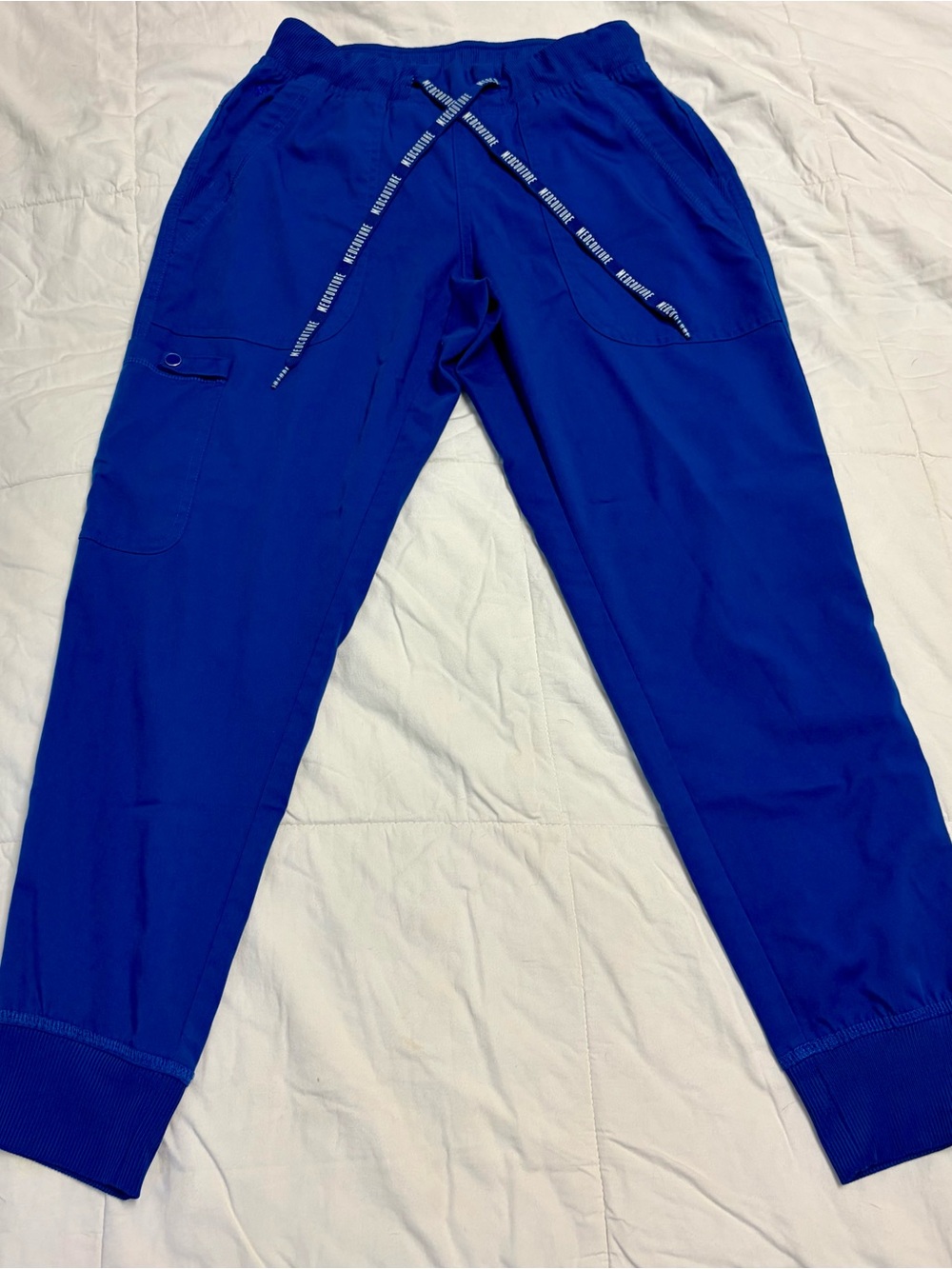 Royal Blue Med Couture Touch Jogger Scrub Pants for Women